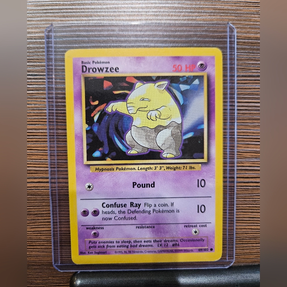Pokemon Drowzee 49/102 Base Set Trading Card